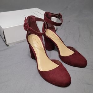 Lauren Conrad Hydrangea Heels in Wine